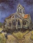 Vincent Van Gogh The Church at Auvers-sur-Oise (mk09) oil on canvas